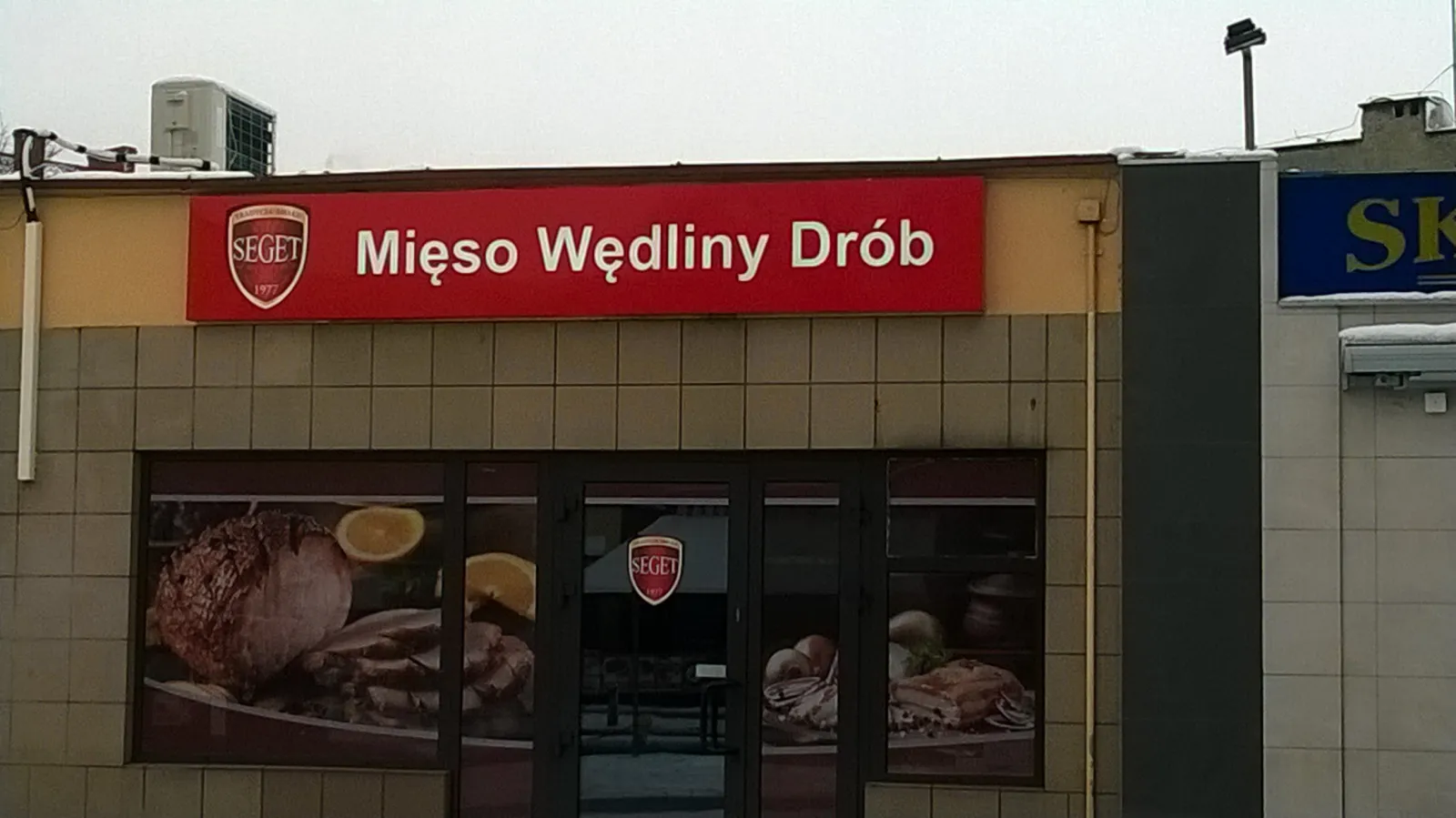 Kaseton z dibondu dla sklepu Seget