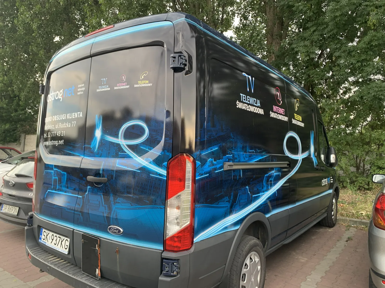 Oklejenie busa Ostrog.net — tył
